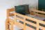 Lits superposés 90 x 200 cm pour adultes "Easy Premium Line" K17/n, Hauteur 174 cm, hêtre massif laqué naturel, séparable, grand espace entre les lits