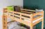 Lits superposés 90 x 200 cm pour adultes "Easy Premium Line" K17/n, Hauteur 174 cm, hêtre massif laqué naturel, séparable, grand espace entre les lits