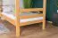 Lits superposés 90 x 200 cm pour adultes "Easy Premium Line" K17/n, Hauteur 174 cm, hêtre massif laqué naturel, séparable, grand espace entre les lits
