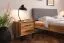 Lit double Kumeu 01 en hêtre cœur massif huilé | Surface de couchage 160 x 200 cm | Design haut de gamme