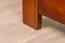 lit simple / lit d'appoint en pin massif couleur noyer 84, sommier à lattes inclus - 100 x 200 cm