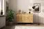 Commode en chêne sauvage massif huilé Kumeu 47 | 95 x 144 x 45 cm | Design premium, 2 portes, 5 tiroirs