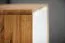 Commode Timaru 06 en Chêne sauvage huilé / Blanc, massif partiel - Dimensions : 95 x 90 x 40 cm (h x l x p)
