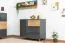 Commode Vaitele 12 | Anthracite brillant & Noyer | 88 x 106 x 45 cm | Soft-Close & Design moderne
