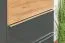 Commode Vaitele 15 | Anthracite brillant & Noyer | 123 x 60 x 45 cm | 5 tiroirs Soft Close