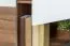 Commode Manase 07, couleur : brun chêne / blanc brillant - 97 x 180 x 41 cm (h x l x p)