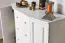 Commode en pin massif blanc Junco 167 | 4 tiroirs, 6 niches | 100 x 120 x 47 cm | Style moderne