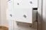 Commode en pin massif blanc Junco 167 | 4 tiroirs, 6 niches | 100 x 120 x 47 cm | Style moderne