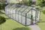 Serre - Serre Rucola L12, parois : verre trempé 4 mm, toit : 6 mm HKP multiparois, surface au sol : 12,50 m² - Dimensions : 570 x 220 cm (lo x la)