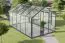 Serre - Serre Rucola L8, parois : verre trempé 4 mm, toit : 6 mm HKP multiparois, surface au sol : 7,90 m² - Dimensions : 360 x 220 cm (lo x la)