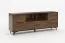Meuble TV moderne / Meuble TV avec chants ABS Andromeda 05, un tiroir, Couleur : Noyer Shirin, six compartiments, Dimensions : 68 x 179 x 40 cm, deux portes