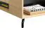 Table basse Riemst 14 | Chêne / Noir | 90 x 70 x 39 cm | Design moderne et robuste