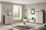 Meuble bas TV / Couleur : Cachemire / Noyer Alba / 4 portes battantes / 4 compartiments / 160 x 42 x 51 cm / Fonction Push-to-open / Tableau TV / Pieds : métal