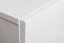 Mur de salon avec fonction push-to-open Hompland 38, Couleur : Blanc - dimensions : 170 x 260 x 40 cm (h x l x p), avec éclairage LED bleu
