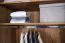 Armoire moderne avec système Soft Close Fazenda 01 | Finition huilée/cirée | Chêne partiellement massif | 222 x 104 x 61 cm | Brun foncé
