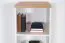 Bibliothèque Panduros 07 | Pin blanc & chêne brun | 128 x 45 x 40 cm | Design moderne et rangement pratique