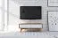 Meuble TV bas Timaru 21 | Chêne sauvage huilé & blanc | 33 x 90 x 40 cm | Design moderne