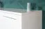 Commode Siumu 12 blanc brillant | 3 tiroirs, 1 porte, 2 étagères | 85 x 107 x 45 cm | Design contemporain