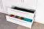 Armoire-penderie portes battantes Siumu 37 avec cadre LED | Blanc brillant | 226 x 322 x 60 cm