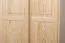 Armoire en bois de pin massif, naturel 014 - Dimensions 190 x 80 x 60 cm (H x L x P)