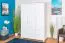 Pin-Armoire maison de campagne, Couleur: Blanc 190x133x60 cm