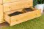 Commode en bois de pin massif naturel 036 - Dimensions 78 x 118 x 42 cm (h x l x p)