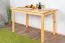 Table en bois de pin massif naturel 001 (rectangulaire) - Dimensions 120 x 75 cm (L x P)