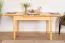Table extensible en bois de pin massif naturel 008 | Rectangulaire | 120/170 x 80 cm