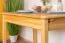 Table extensible en bois de pin massif naturel 008 | Rectangulaire | 120/170 x 80 cm