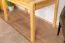 Table extensible en bois de pin massif naturel 008 | Rectangulaire | 120/170 x 80 cm