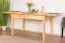 Table extensible en bois de pin massif naturel 008 | Rectangulaire | 120/170 x 80 cm