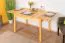 Table extensible en bois de pin massif naturel 008 | Rectangulaire | 120/170 x 80 cm
