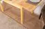 Table extensible en bois de pin massif naturel 008 | Rectangulaire | 120/170 x 80 cm