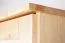 Armoire penderie en pin massif naturel 007A | 190 x 100 x 60 cm | Design moderne et robuste