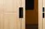 Armoire penderie pin massif naturel 008 | 190 x 133 x 60 cm | Rangement optimisé