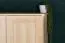 Armoire penderie pin massif naturel 008 | 190 x 133 x 60 cm | Rangement optimisé