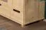Armoire penderie pin massif naturel 008 | 190 x 133 x 60 cm | Rangement optimisé