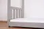Lit cabane enfant 80 x 160 cm | Pin massif gris laqué | Sommier inclus