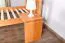 Table de chevet en pin massif finition aulne Junco 129 | Design moderne | 47 x 40 x 35 cm