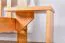 Table de chevet en pin massif finition aulne Junco 129 | Design moderne | 47 x 40 x 35 cm