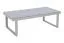 Table basse Verona en aluminium - Couleur : aluminium gris. Longueur : 1400 mm, largeur : 700 mm, hauteur : 460 mm