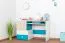 Chambre enfant complète 6 pièces | Design moderne | Chêne, blanc et bleu | Série Aalst