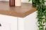 Commode style campagne 3 portes | Pin blanc & chêne brun | 88 x 130 x 43 cm | Série Segnas