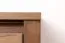 Commode 3 portes Selun 03 | Chêne brun foncé | 80 x 130 x 43 cm | Style moderne et fonctionnel