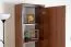 Armoire Mojokerto 20 | Noyer & Noir | 194 x 55 x 39 cm | Élégance moderne, grande capacité