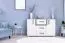 Chambre d'ado - Commode Oskar 07, couleur : anthracite / blanc - 84 x 128 x 40 cm (H x L x P)