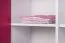 Chambre enfant Walter 6 pièces | Rose brillant & Blanc | Design moderne | Nombreux rangements