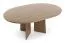 Table de salle à manger extensible | table de salle à manger ronde | 120-160 x 120 x 76 cm | extensible à 160 cm | table de salle à manger | couleur noyer | chants ABS | Belladere 09