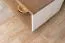 Table basse Hermann 11 | Blanc blanchi & noyer massif | 110 x 70 x 56 cm | Pour chambre ado