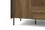 Ensemble chambre 5 pièces Mairenke | Noyer & Noir mat | Lit 160x200 cm | Rangement optimisé